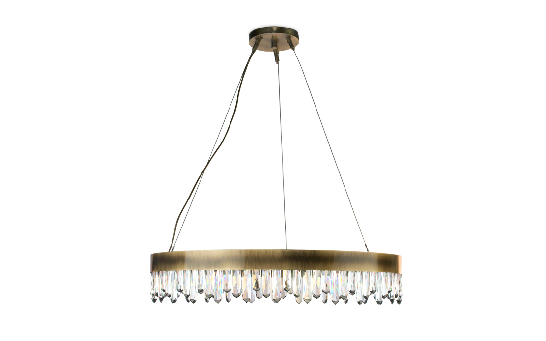 NAICCA | Crystal Modern Classic Suspension Light by BRABBU